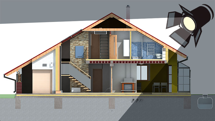 Home inspection illustration